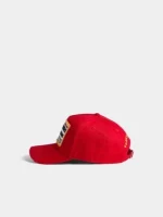کلاه کپ قرمز DSQUARED2 پچ‌دوزی - Image 3