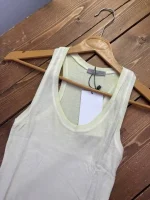 تاپ زنانه کرم روشن ریب جذب یقه گرد Zara - تصویر 2
