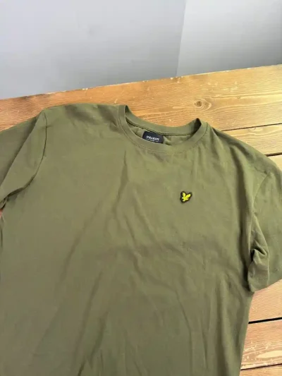 تیشرت بیسیک سبز زیتونیlyle&scott - تصویر 2