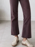 شلوار جین آلبالویی دمپا کات شده زارا - Image 5