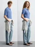 پلوشرت آبی یونیسکس زارا