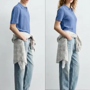 پلوشرت آبی یونیسکس زارا
