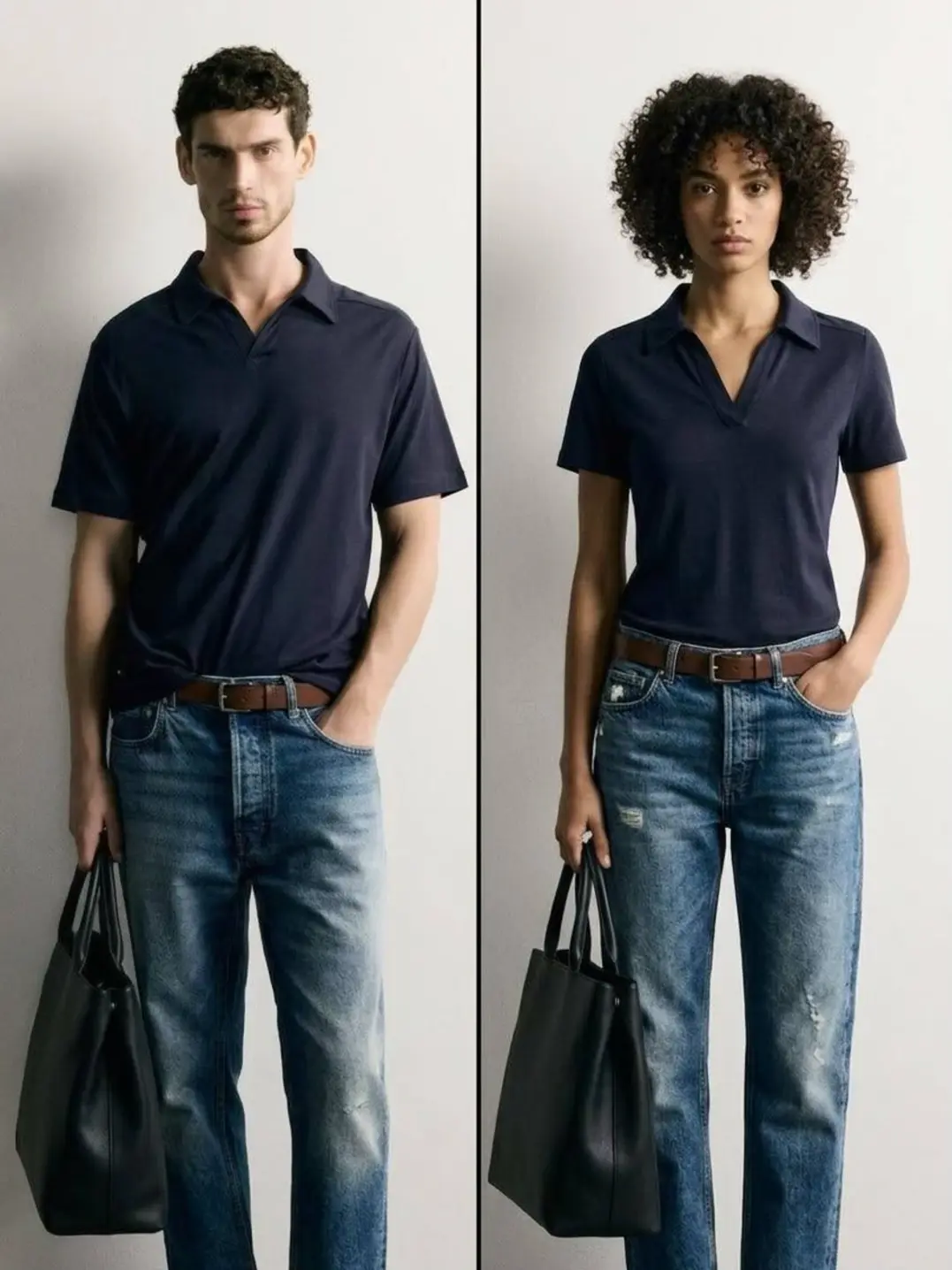 Zara unisex navy sweatshirt پلوشرت سرمه ای یونیسکس زارا - Image 1