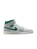 کتونی نایک مدل nike air jordan 1 mid white .green