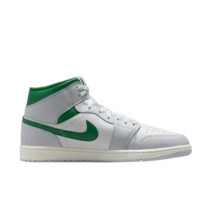 کتونی نایک مدل nike air jordan 1 mid white .green