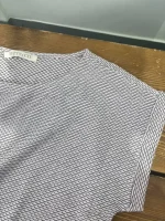 تیشرت گره ای بتی مشکی طوسی - Image 4
