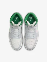 کتونی نایک مدل nike air jordan 1 mid white .green - Image 3
