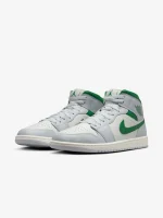 کتونی نایک مدل nike air jordan 1 mid white .green - Image 2