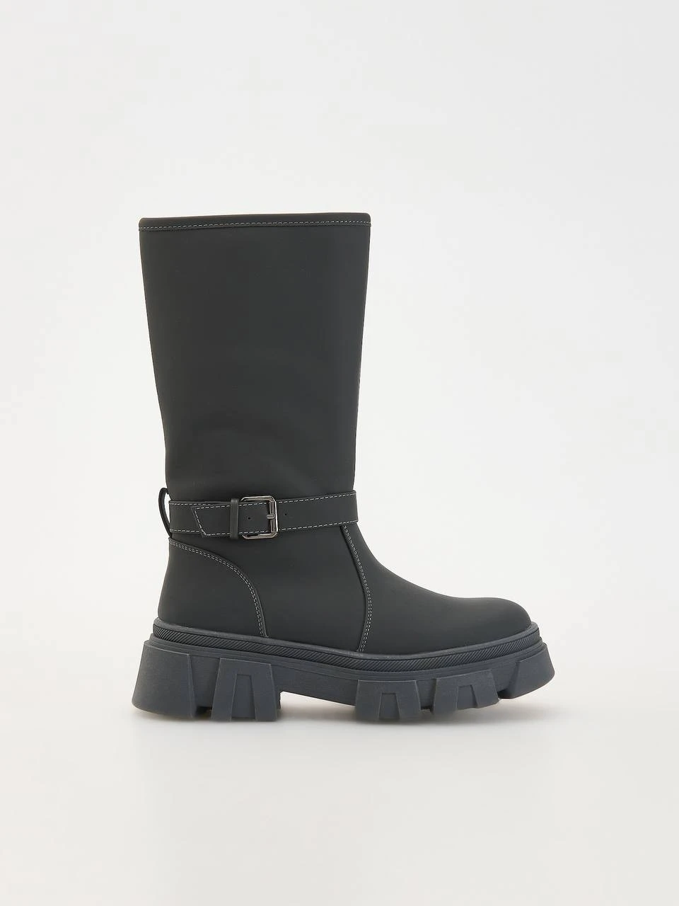 Casual leather knee-high boots بوت ساقبلند زیر زانو کژوال چرمی - تصویر 1