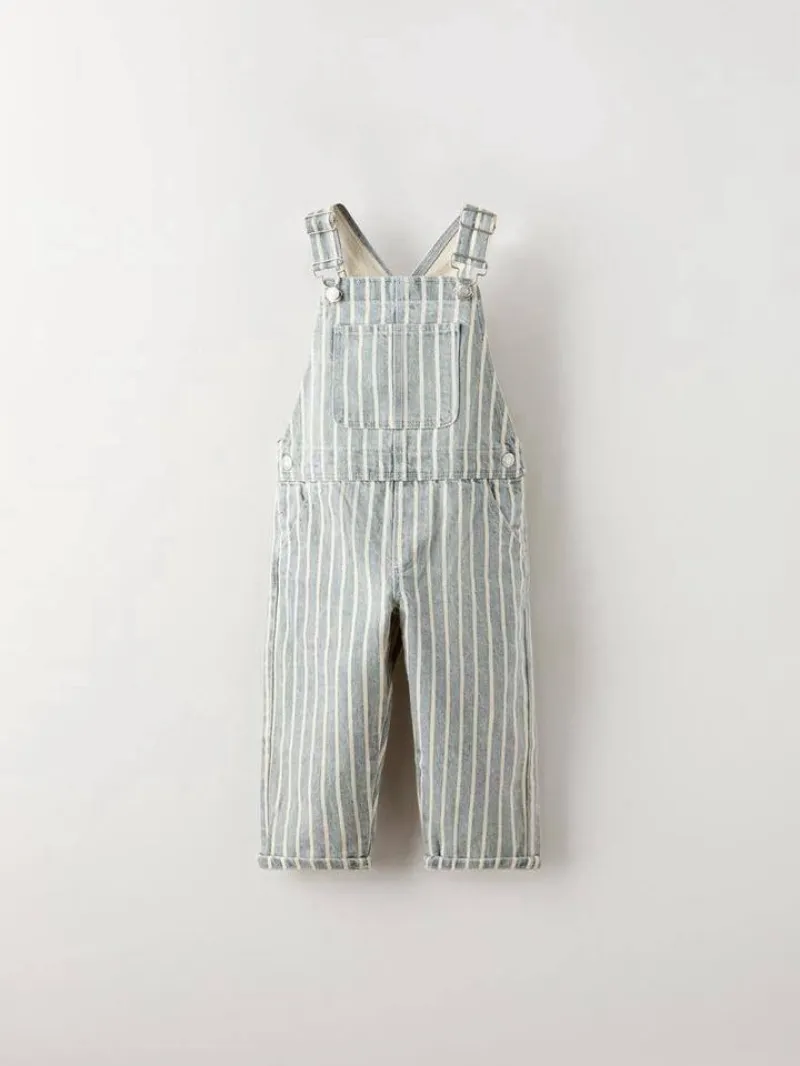 Children's striped jeans بیلر جین راه راه بچگانه - تصویر 1