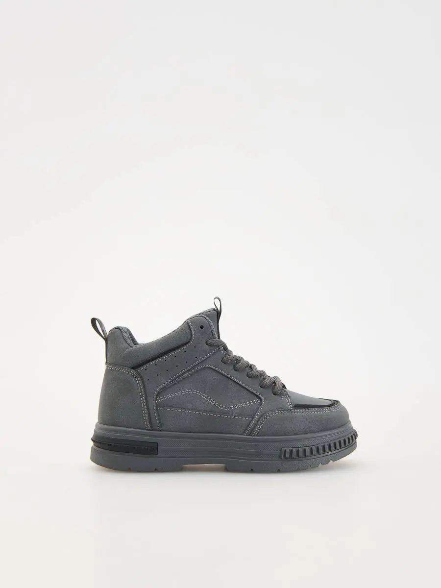 Dark gray women's ankle boots نیم بوت زنانه طوسی تیره