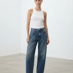 شلوار جین آبی سنگشور دنیم داب