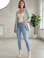 شلوار جین اسکینی فاق بلند