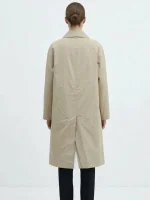 بارانی زنانه یونیکلو (Uniqlo U) مدل بالماکان دکمه مخفی - تصویر 2