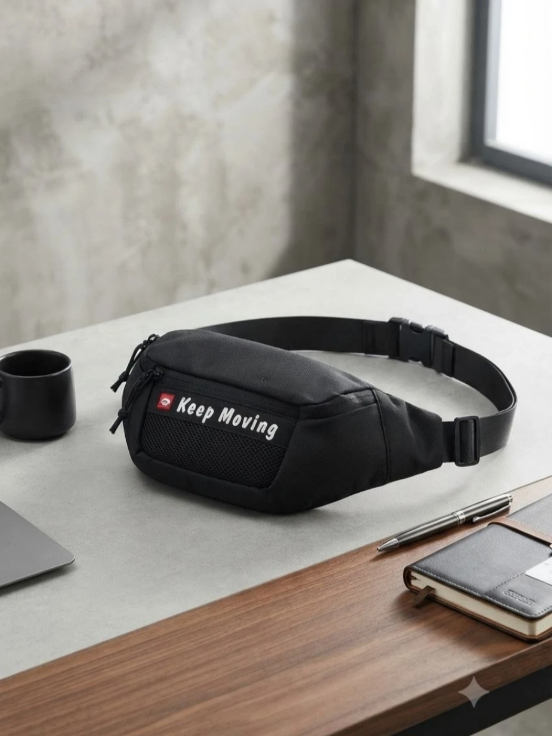 Keep Moving model sport waist and shoulder bag کیف کمری و دوشی اسپرت مدل Keep Moving