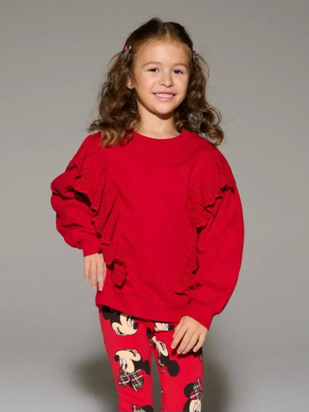 Kids' Red Khaneh Doori Sweatshirt دورس بچگانه خانه دوزی قرمز