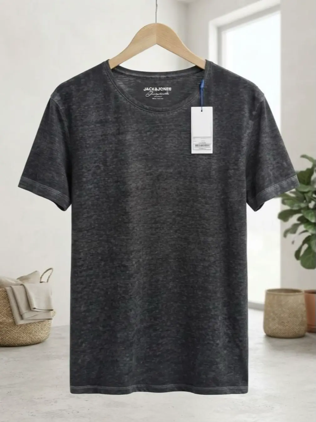 Men's charcoal T-shirt تیشرت مردانه زغالی