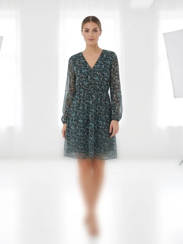 Midi floral silk shirt پیراهن حریر میدی گلدار