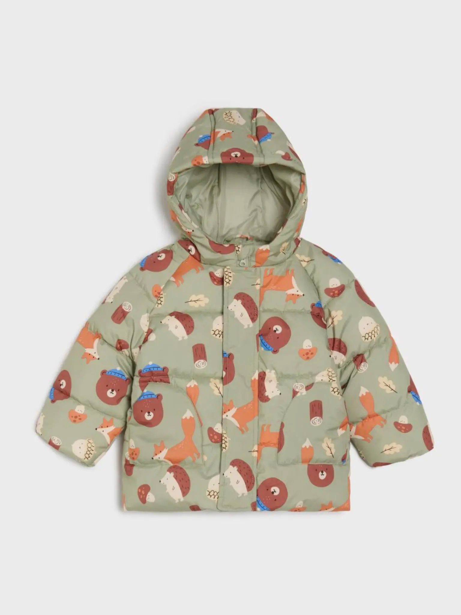 Minimalist patterned children's jacket کاپشن بچگانه مینیمال طرح دار - تصویر 1