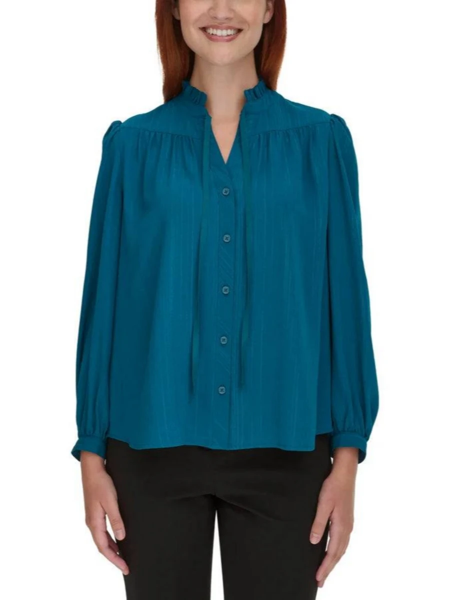 Navy blue formal blouse شومیز مجلسی آبی نفتی