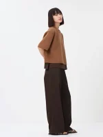 شلوار قهوه ای سوخته یونیکلو - تصویر 4