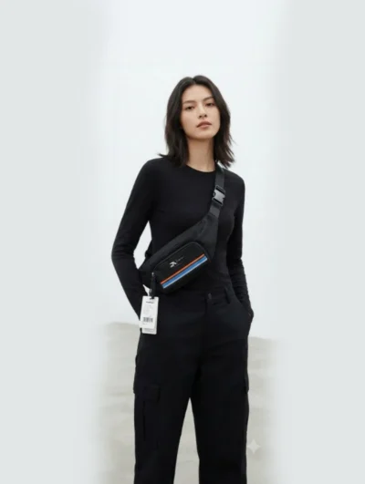 کیف کمری و دوشی اسپرت خط‌دار - تصویر 3
