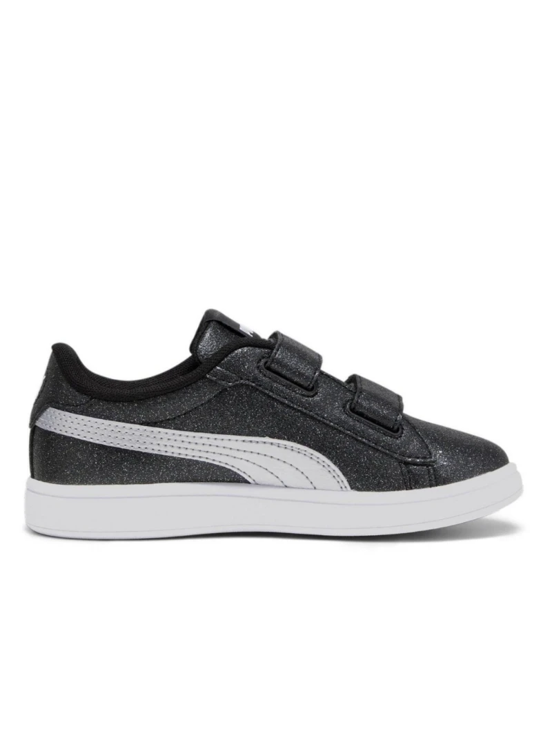 Puma black floral children's sneakers کتونی بچگانه اکلیلی مشکی پوما - تصویر 1
