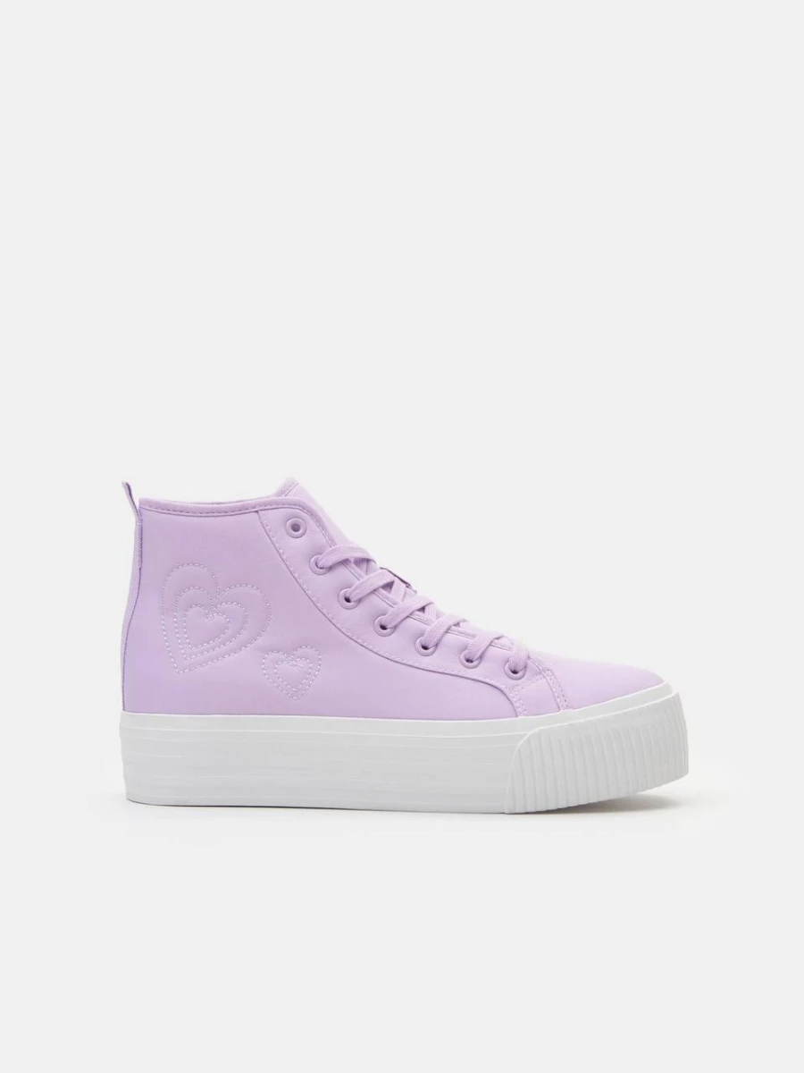Sinsay lilac ankle boots نیم بوت لژدار یاسی سینسای