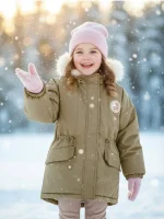 کاپشن زیتونی بچگانه سین سِی