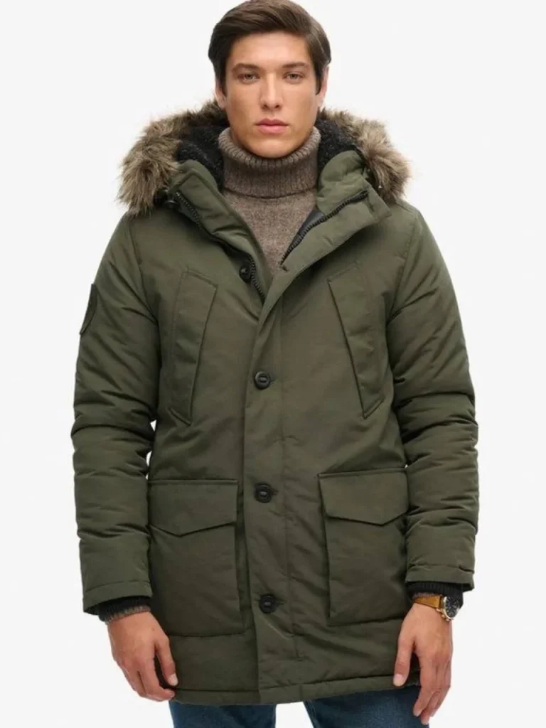 کاپشن کلاه‌دار مردانه سوپردرای (Superdry) مدل اورست (Everest)