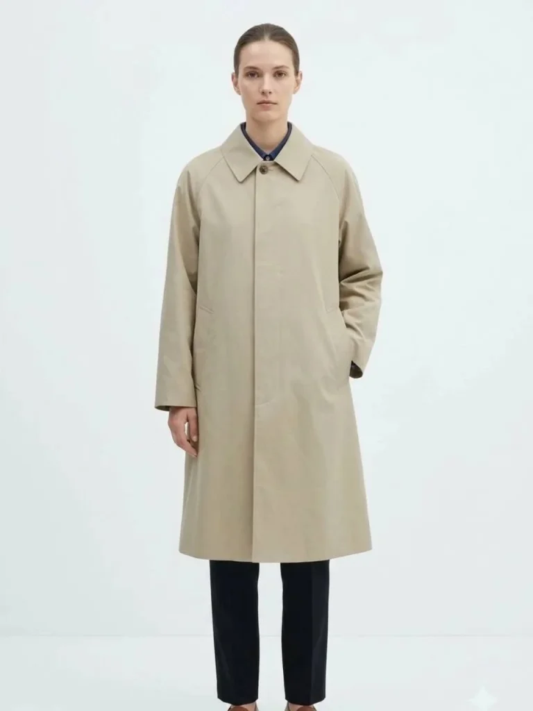 بارانی زنانه یونیکلو (Uniqlo U) مدل بالماکان دکمه مخفی
