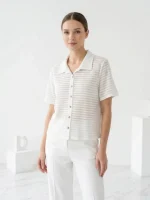 شومیز کراپ سفید