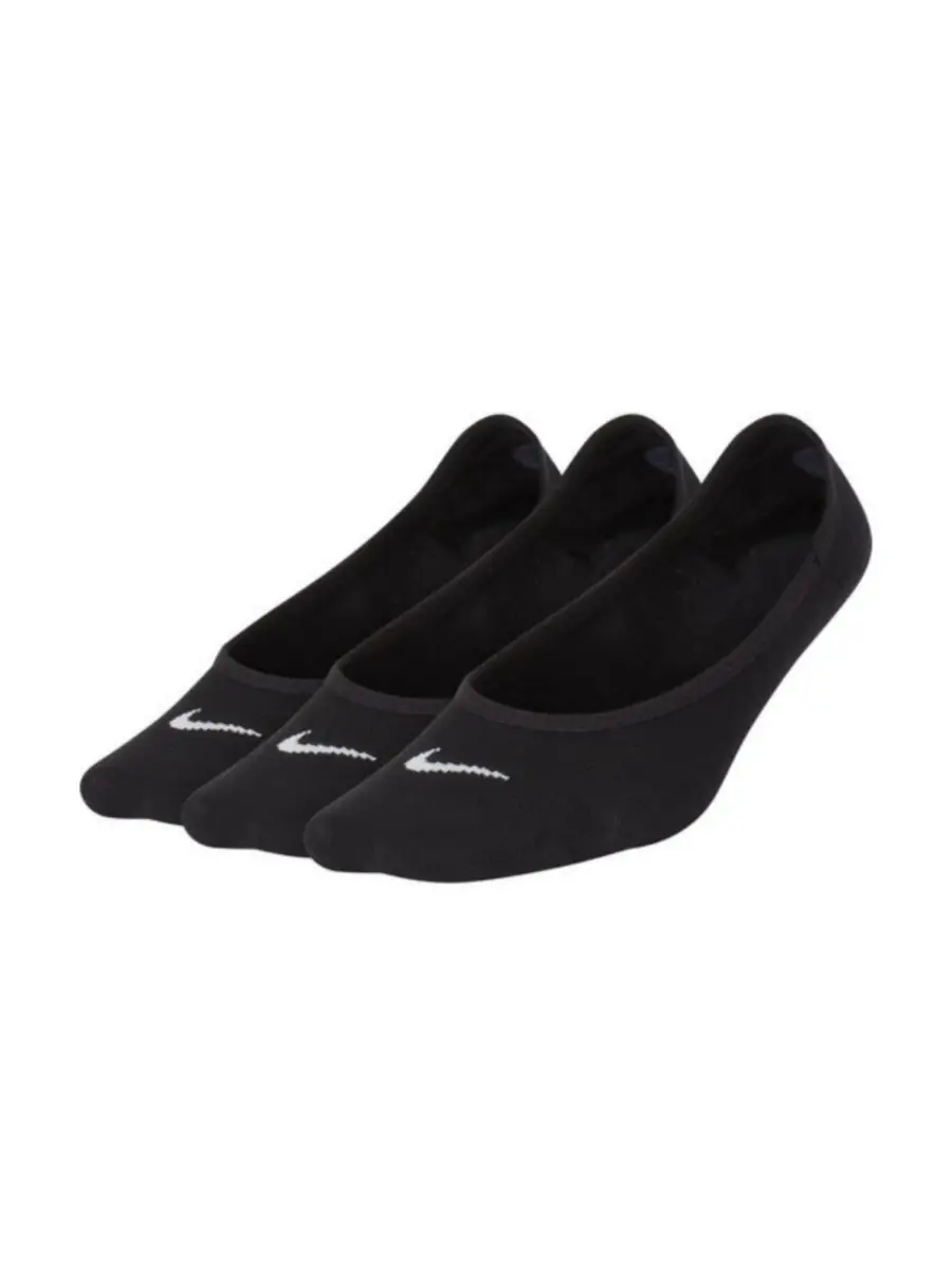 Women's Nike Black Triple Pack Socks جوراب پاپوشی پک سه تایی نایکی مشکی زنانه