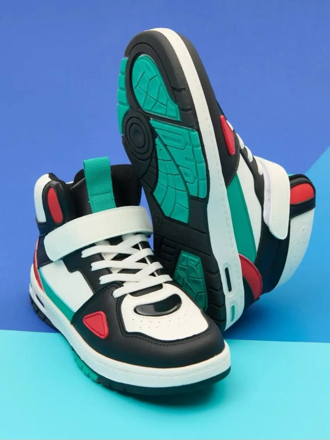Women's high-top sneakers کفش اسپورت زنانه ساق دار - تصویر 1