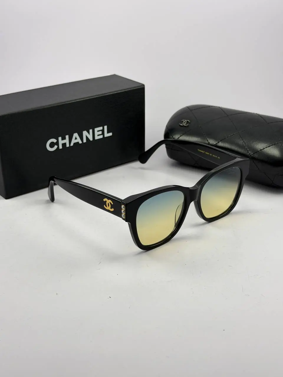 عینک شنل مشکی پاییزی chanel-5482 h