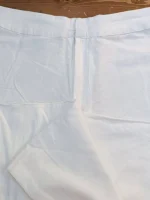 شلوار لینن واید زنانه سفید - Image 2