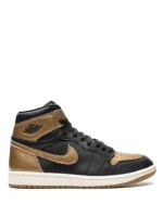 کتونی نایک مدلNIKE Jordan 1 طلایی و مشکی 071