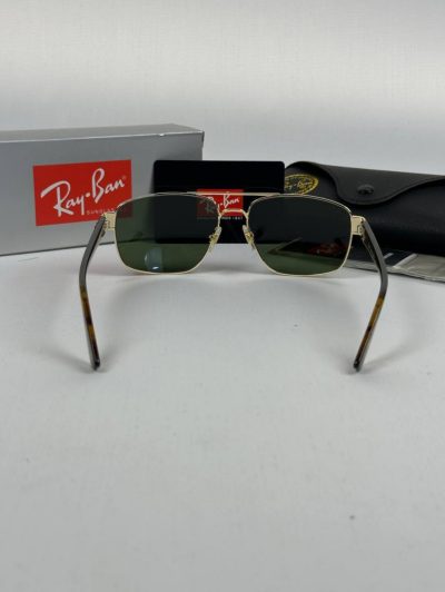 عینک سبز دسته پلنگی rayban rb-3663 - Image 3