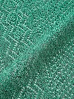 بافت استین کوتاه طرح پترن هندی سبز - Image 3