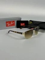 عینک طلایی قهوه ای پلنگی rayban rb-3663