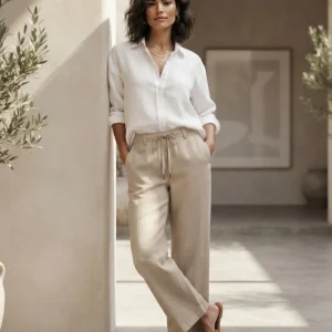 شلوار لینن زنانه