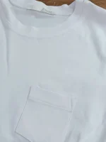 تیشرت دخترانه سفید جیب دار - Image 2