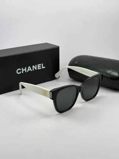 عینک شنل بلک وایت chanel-5482 h - Image 2