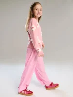 شلوار بگ بچگانه صورتی - Image 5