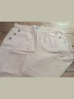 شلوار لینن کرم  زنانه - Image 4