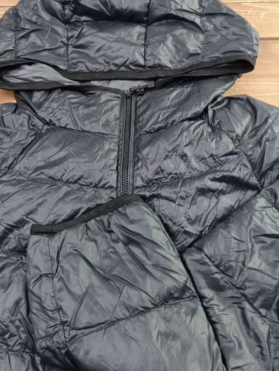 کاپشن کلاه دار زنانه مشکی - Image 4