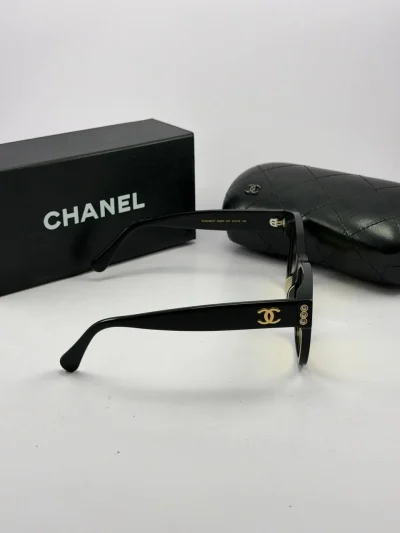 عینک شنل مشکی پاییزی chanel-5482 h - Image 3