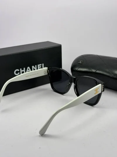 عینک شنل بلک وایت chanel-5482 h - Image 4