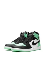 کتونی مدل NIKE Jordan1سبز خط مشکی 130 - تصویر 3