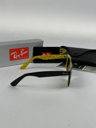 عینک مشکی زردrayban rb-2140 - Image 2